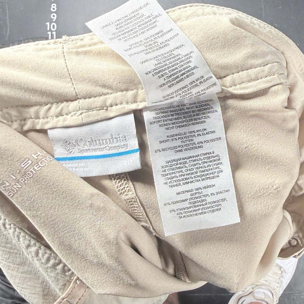 Columbia Omni-Shade Sandy River Cargo Skort Size 10 Tan - Picture 3 of 9